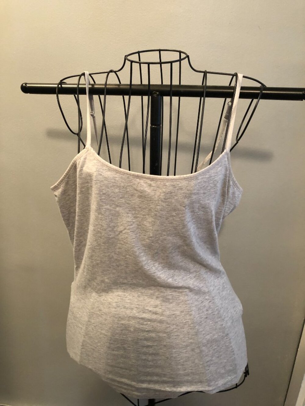 LOT of 2 Sonoma SO XL Perfect Cami - Blue & Gray 17" Pit to Pit - Shelf Bra #KF - Picture 4 of 8